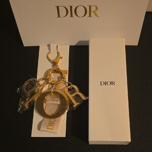 Dior Gold LIMITED EDTION Keychain /Bag Charm New!